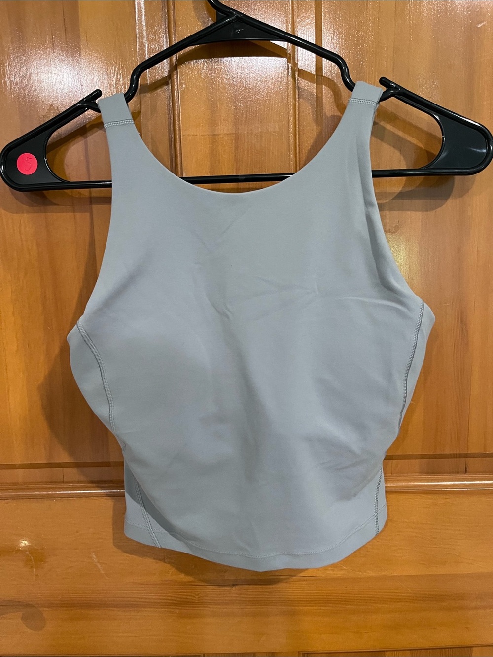 Lululemon Women's Light Gray Cropped Tank Top